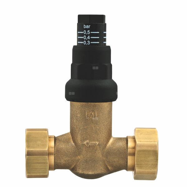 Regulator upustowy AFRISO DU mosiądz GW 3/4'' max. 95'C 10-50 kPa