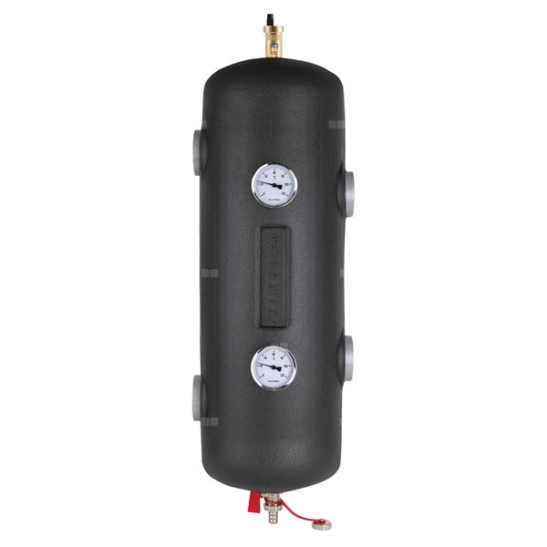 Sprzęgło hydrauliczne ocieplone BLH 822, 200 kW, 4x GW G2'', 6x GW G1/2'' odpowietrznik automatyczny, zawór spustowy, termometry, tuleja zanurzeniowa, korek