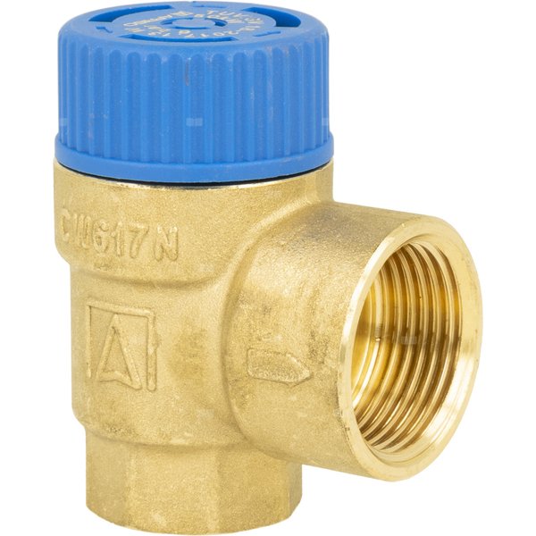 Zawór bezpieczeństwa AFRISO MSW sprężynowy mosiądz 6 bar GW x GW 1/2'' x 3/4''