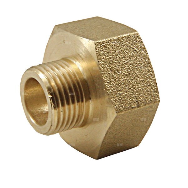 Przedłużka AGAFLEX redukcja, mosiądz, 1/2'' x 1'' (GZ x GW)