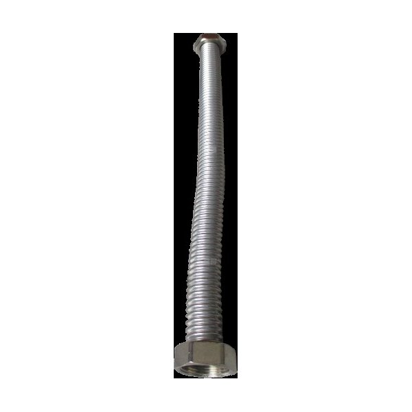 Gotowy odcinek rury nierdzewnej. Wraz z nakrętkami i uszczelkami. INOX 1/2"GW- 1/2"GW L-20cm