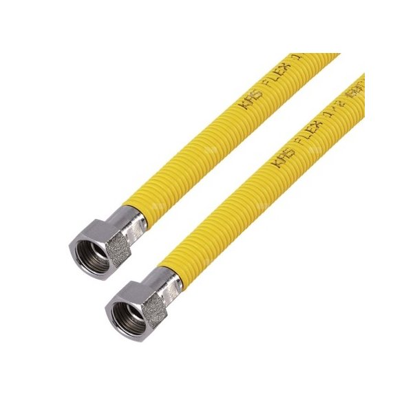 Wąż elastyczny przyłączeniowy AGAFLEX GAZFLEX, 1/2'' x 1/2'', dł. 200-400 mm, GW x GW