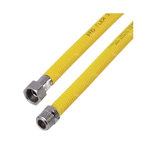 Wąż elastyczny przyłączeniowy AGAFLEX GAZFLEX, 1/2'' x 1/2'', dł. 200-400 mm, GW x GZ