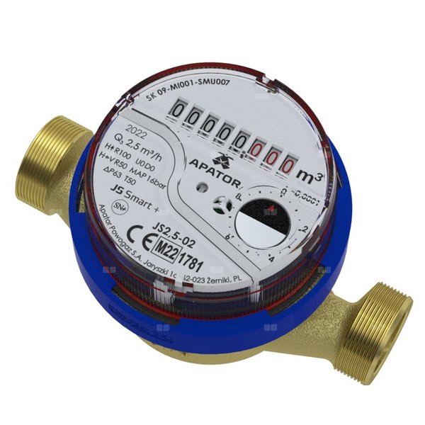 Wodomierz APATOR POWOGAZ JS SMART+ (Woda zimna) GZ 1'' 130 mm