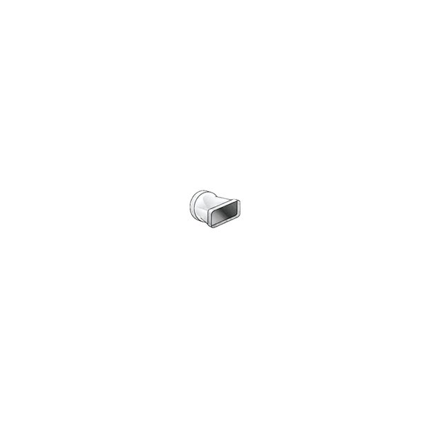 Złączka pozioma ABS ∅ 125 mm  - 150x70 mm