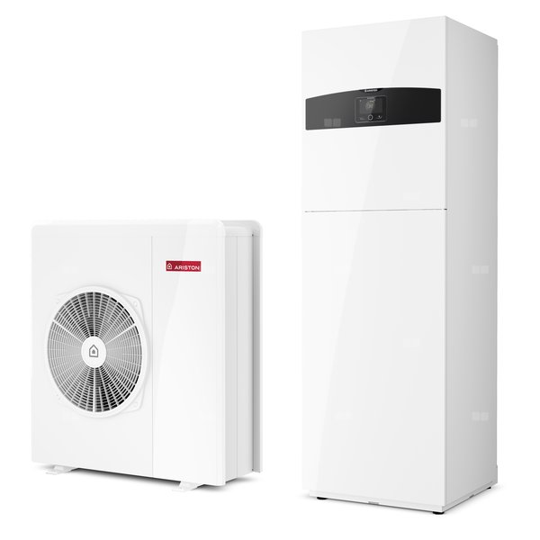 Pakiet - Pompa ciepła powietrze-woda split ARISTON NIMBUS COMPACT S NET R32 7.4 kW 230 V + Moduł naścienny SENSYS HD + Moduł komunikacji internetowej (aplikacja Ariston Net)
