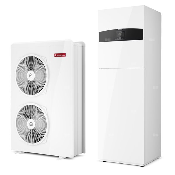 Pakiet - Pompa ciepła powietrze-woda split ARISTON NIMBUS COMPACT 120 S-T NET R32 9.5 kW 400 V + Moduł naścienny SENSYS HD + Zasobnik c.w.u. 180 l (zintegrowany) + Moduł komunikacji internetowej (aplikacja Ariston Net)