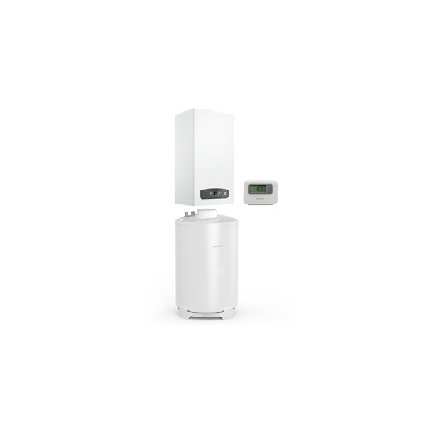 Pakiet kotła jednofunkcyjnego kondensacyjnego z zasobnikiem CARES INOX OPTIMUM PACK 24