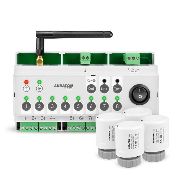 SMART Zestaw ogrzewania podłogowego AURATON SMART Multizone Controller do ogrzewania podłogowego