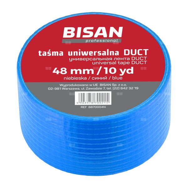 Taśma uniwersalna DUCT 48  mm / 10 mb niebieska