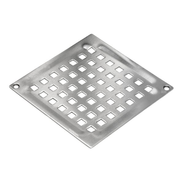 2 mm ruszt kwadratowy 140x140, mocowany śrubami, stal kwasoodporna