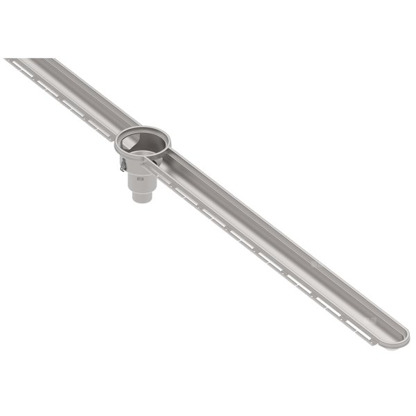 HYGIENICPRO Korpus kanału (do dokupienia syfon typ 562, kosz osadczy typ 780 oraz ruszt typ 697.250.150.50 ) wymiar 150x1000 C OUTLET odpływ na środku, niski model kosz osadczy 780.004.010.05