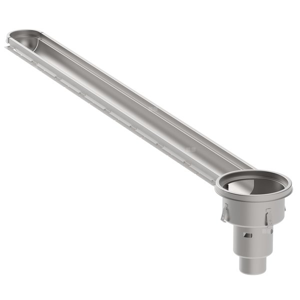 HYGIENICPRO Korpus kanału (do dokupienia syfon typ 562, kosz osadczy typ 780 oraz ruszt typ 697.250.150.50 ) wymiar 150x2000 E OUTLET odpływ na końcu, niski model kosz osadczy 780.004.010.05