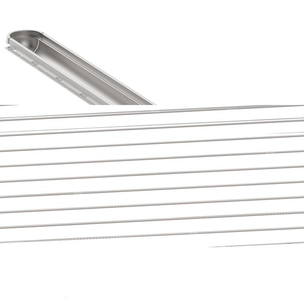 HYGIENICPRO Korpus kanału (do dokupienia syfon typ 562, kosz osadczy typ 780 oraz ruszt typ 697.250.150.50 ) wymiar 150x4000 E OUTLET odpływ na końcu, niski model kosz osadczy 780.004.010.05