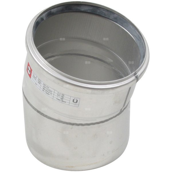 15 st. Kolano DN =160 mm, stal kwasoodporna