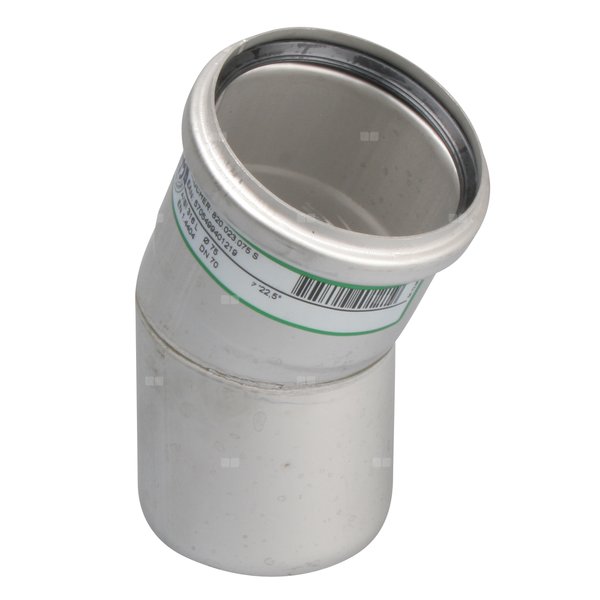 22,5 st. Kolano DN =75 mm, stal kwasoodporna