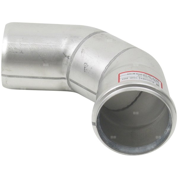87.5 st. Kolano o dużym promieniu DN =75 mm, stal kwasoodporna