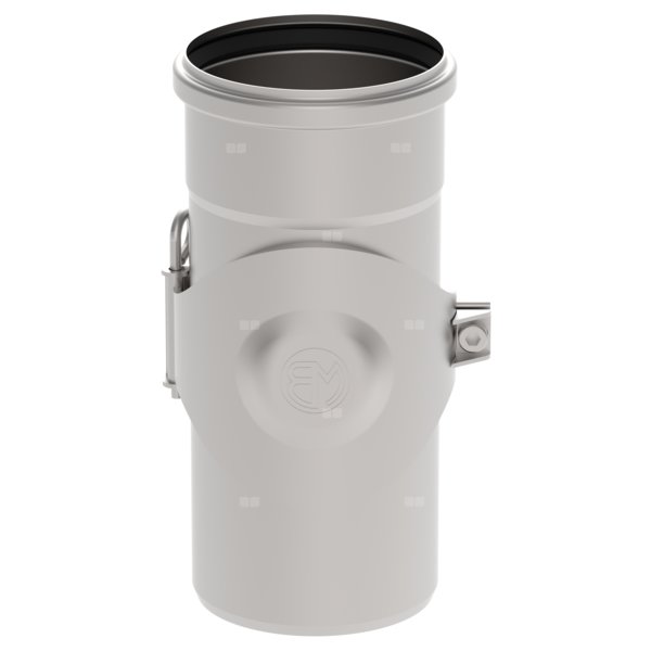 Czyszczak (rewizja pionowa) z pokrywą DN =110 mm, stal kwasoodporna