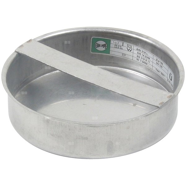 Korek do kielicha DN =160mm, stal kwasoodporna