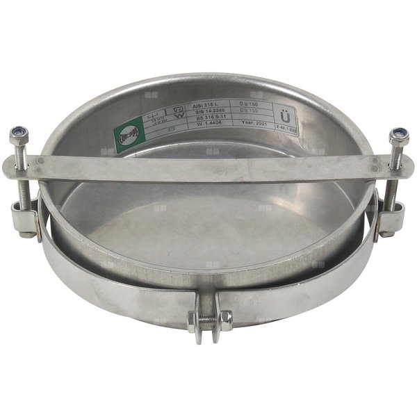 Korek do kielicha DN =160mm, stal kwasoodporna