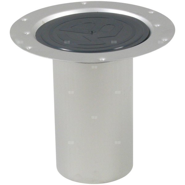 Górna część okrągła - do podłóg winylowych, wysoki model, 110 mm, stal kwasoodporna