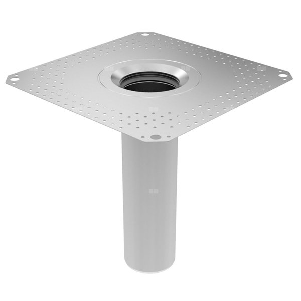 Dolna część DN =110mm z pojedynczym kołnierzem do papy, H=418