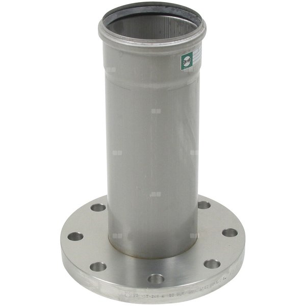 Adapter, rura z kielichem i kołnierzem, DN =110mm, stal kwasoodporna