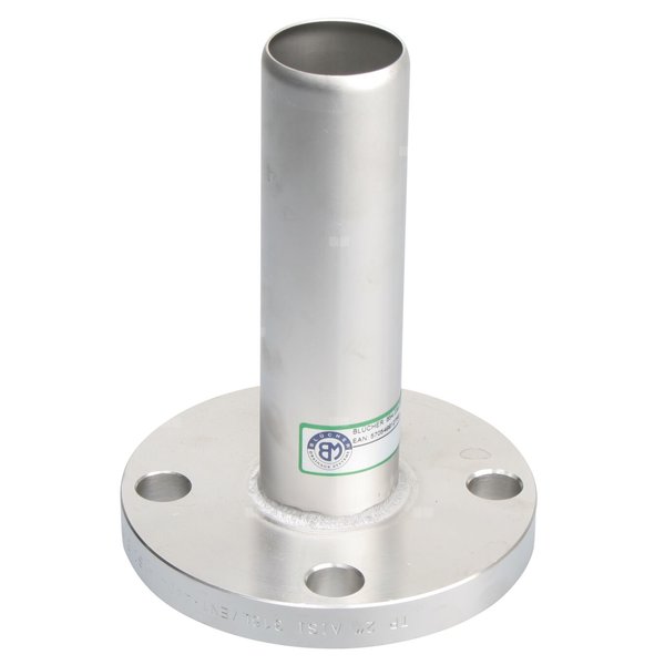 Adapter, rura z bosym końcem i kołnierzem, DN =40mm, stal kwasoodporna
