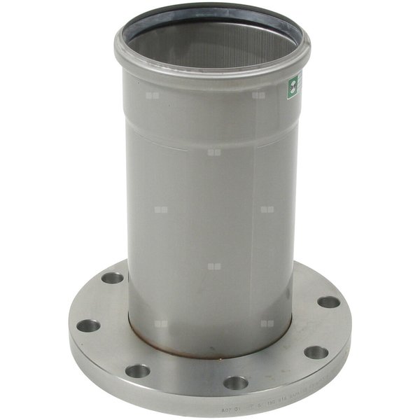 Adapter, rura z kielichem i kołnierzem, DN =160mm, stal kwasoodporna