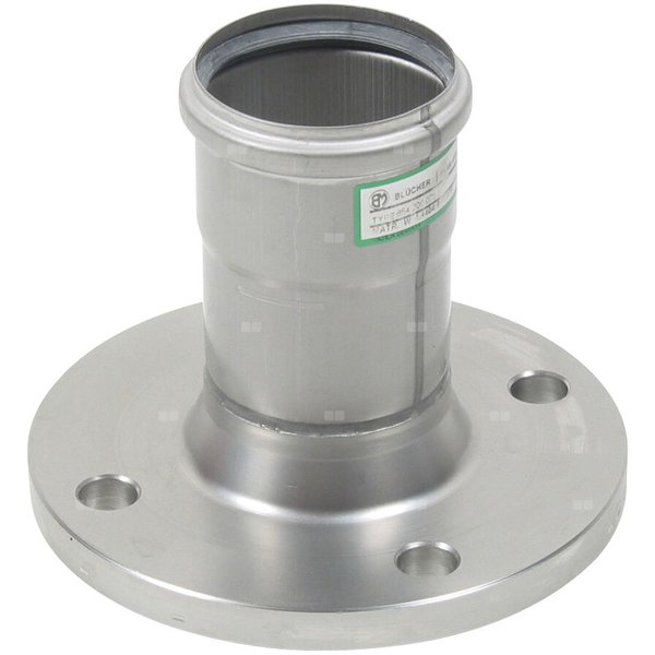 Adapter, rura z kielichem i kołnierzem, DN =75mm, stal kwasoodporna