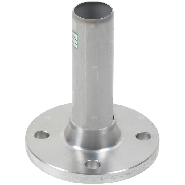 Adapter, rura z bosym końcem i kołnierzem, DN =40mm, stal kwasoodporna