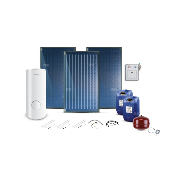 Pakiet solarny z 3 kolektorami słonecznymi SO5000TF FKC-2S oraz biwalentnym 400 litrowym zasobnikiem