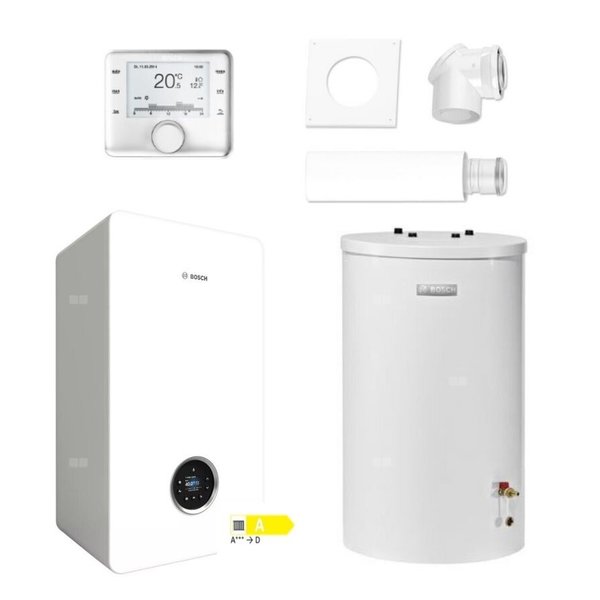 Pakiet: Gazowy kocioł kondensacyjny wiszący PAK GC5700iW24P+WST120+2581+CW400