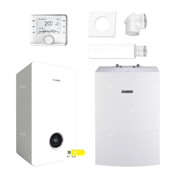 Pakiet: Gazowy kocioł kondensacyjny wiszący PAK GC5700iW24P+WD160+2581+CW400