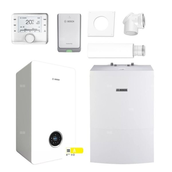 Pakiet: Gazowy kocioł kondensacyjny wiszący PAK GC5700iW24P+WD160B+2581+CW400+K30RF