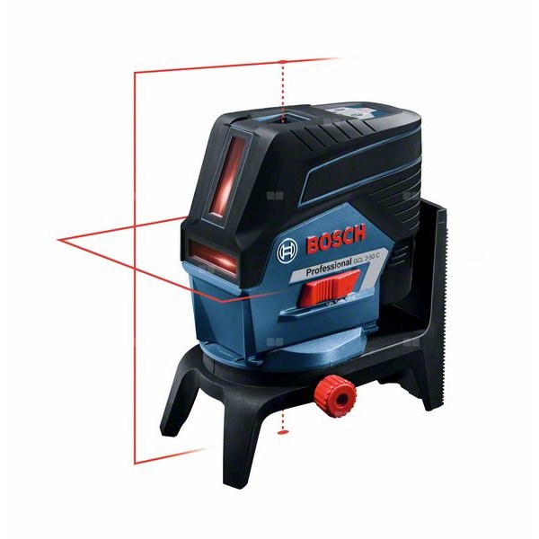 laser krzyżowo-punktowy, zasięg do 50 m (z odbiornikiem), funkcja Bluetooth, obrotowa podstawa RM2, adapter do baterii 4xAA