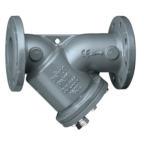 Filtr skośny Dn 125 do instalacji grzewczych. Przyłącza kołnierzowe.