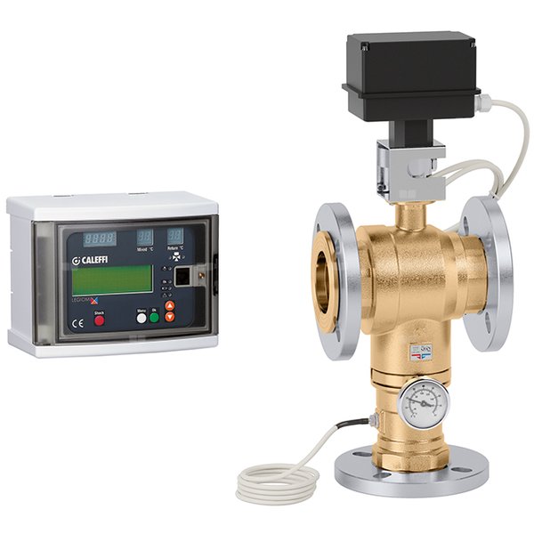 LEGIOMIX - Elektroniczny zawór mieszający Dn 65 do c.w.u. . Nadzór nad procesem dezynfekcji. Przyłącza kołnierzowe. Zasilanie 230 V.