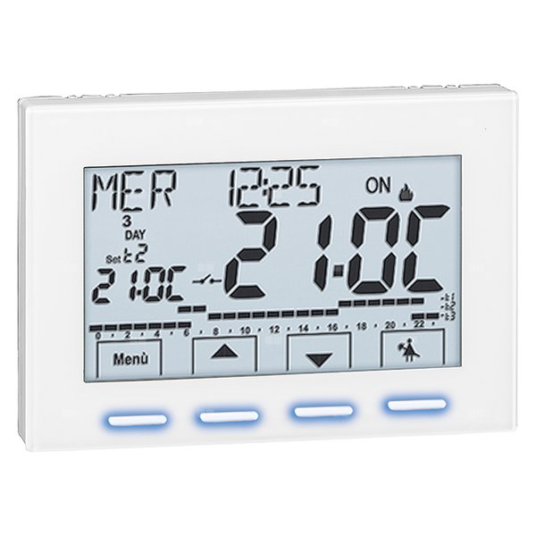Cyfrowy termostat pokojowy. Zasilanie elektryczne: 230 V