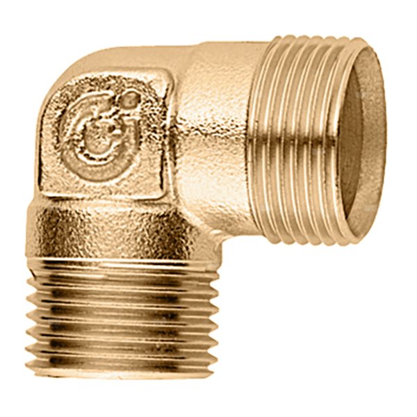Kolanko z gwintem zewnętrznym 1/2" GZ x 23 p.1,5