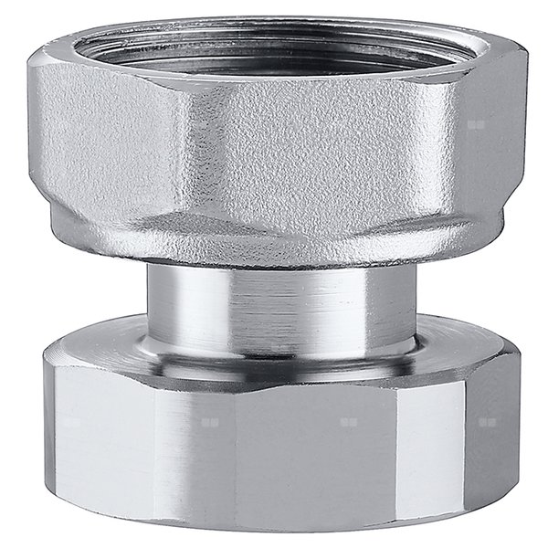 Złączka z nakrętką i uszczelnieniem. Chromowana 3-4” GW x 3-4” GW