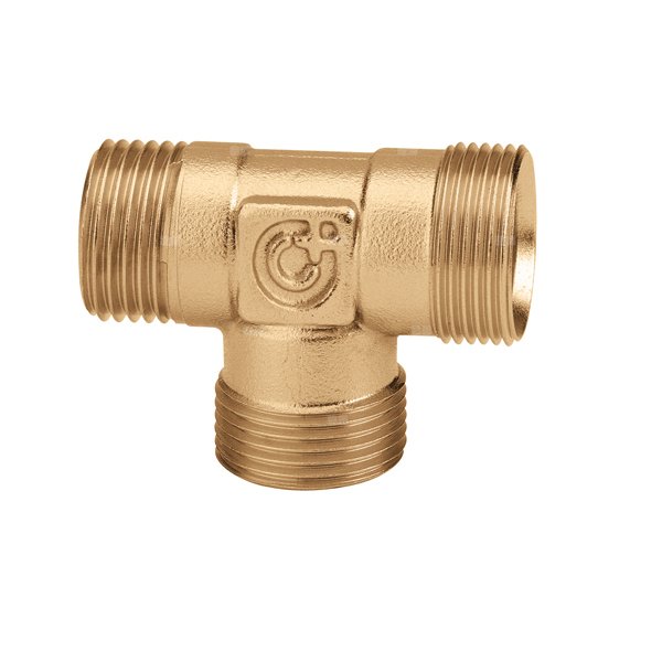 Trójnik z gwintem zewnętrznym 1/2" GZ x 23 p.1,5 x 23 p.1,5