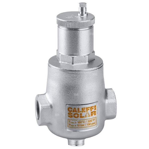 DISCAL - Separator powietrza do instalacji solarnych - ze spustem 1 1/4" GW