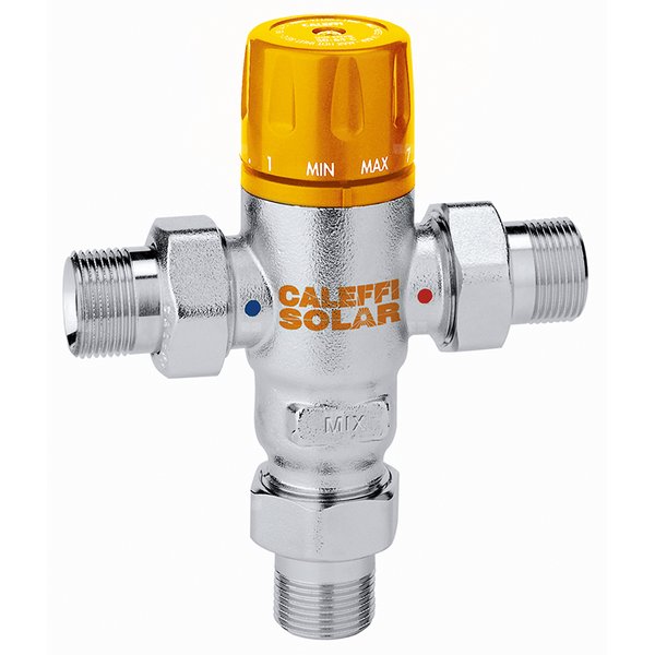 Regulowany termostatyczny zawór mieszający do instalacji solarnych 1/2" 30÷65 st. C