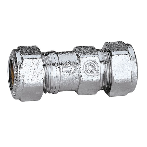 ROBOCHECK -15 mm podwójny zawór zwrotny ze złączkami zaciskowymi O 15