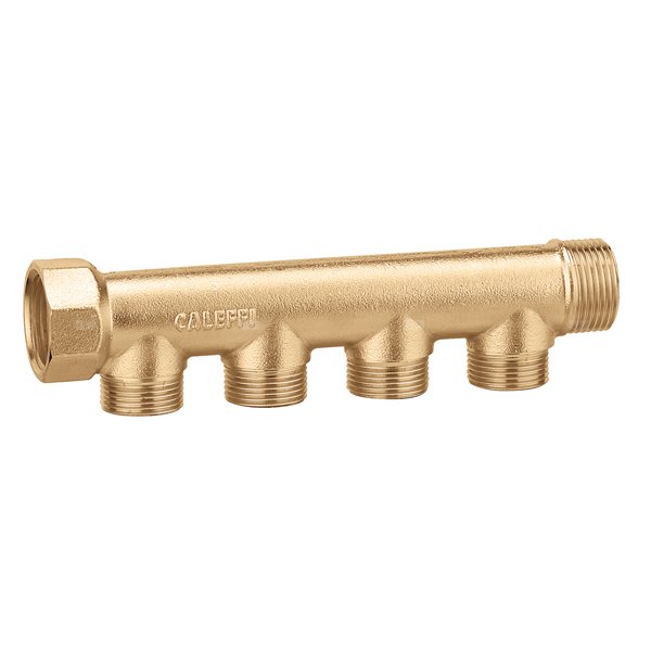 Pojedynczy rozdzielacz modułowy. Przyłącza wyjściowe z gwintem zewnętrznym 3/4"x 4 1/2" GZ - O 13