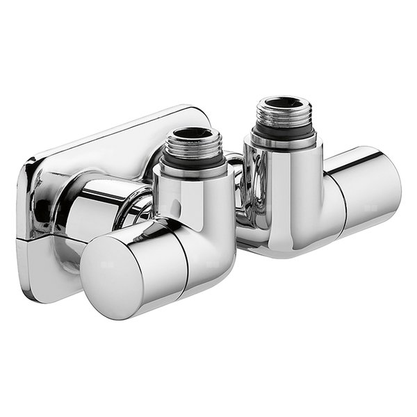 HIGH-STYLE para zaworów dekoracyjnych 3-osiowych. Przyłącze centralne. Wykonanie prawe. Wykończenie: chrom 1/2" 23 p. 1.5
