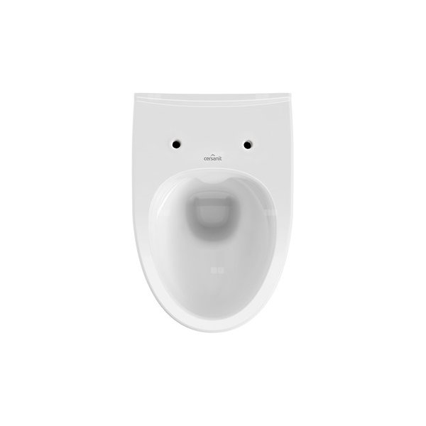 Miska WC zawieszana CERSANIT PARVA bez deski, ceramiczna, kolor: biały, odpływ poziomy, spłukiwanie: 2,5-5l, bez kołnierza wewnętrznego