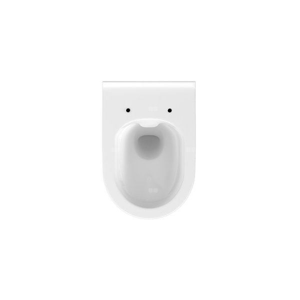 Miska WC zawieszana CERSANIT CREA OVAL bez deski, ceramiczna, kolor: biały, spłukiwanie: 3-5l, bez kołnierza wewnętrznego