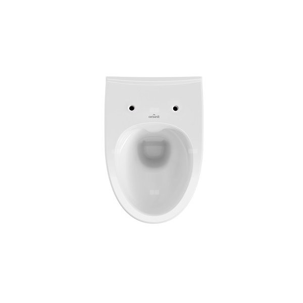 Miska WC zawieszana CERSANIT PARVA SET 547, ceramiczna, kolor: biały, spłukiwanie: 3-5l, bez kołnierza wewnętrznego